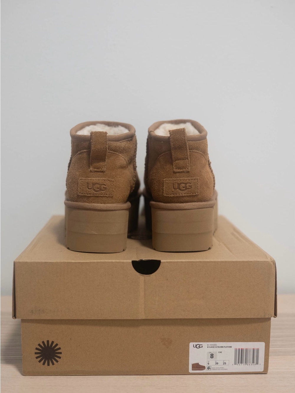 UGG ultra mini platform - Chestnut